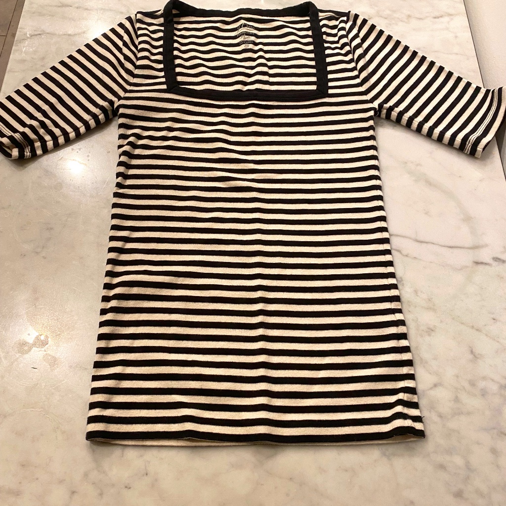 J Crew “Perfect Fit” Striped T